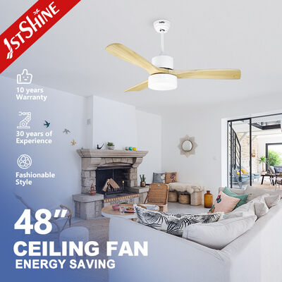 Harga yang bagus Kipas Langit-langit Kayu Solid LED Dimmable Dengan Pilihan Ringan 3 Kecepatan On line