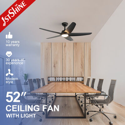 Harga yang bagus Fan langit-langit LED hitam dengan lampu dimmable 5 Bilah plastik remote control On line