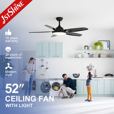 Harga yang bagus Kipas Langit-langit Hitam Dengan Cahaya Dan Remote Control ABS Blade Low Noise On line