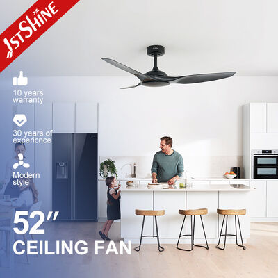 Harga yang bagus 52 Inci Putih Remote Pendinginan Kipas Tanpa Cahaya ABS Blade Smart APP Control On line